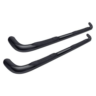 TrailFX® - 3" Cab Length Black Round Step Bars
