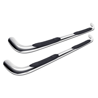 TrailFX® - 3" Cab Length Polished Round Step Bars