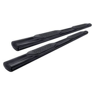 TrailFX® - 4" Black Oval Straight Side Steps
