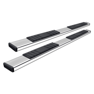 TrailFX® - 4" T4 Series Cab Length Polished Trapezoid Step Bars