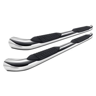 TrailFX® - 5" Cab Length Polished Oval Bent End Side Steps