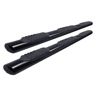 TrailFX® - 5" Cab Length Black Oval Straight Side Steps