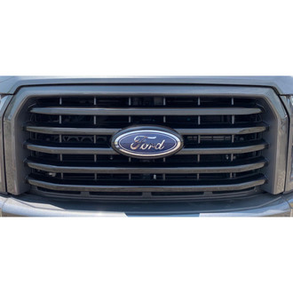Trim Illusion® - 4-Pc Custom Style Gloss Black Main Grille