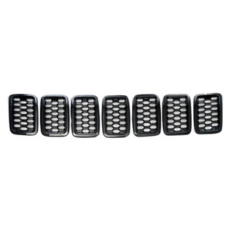 Trim Illusion® - 7-Pc Gloss Black Main Grille