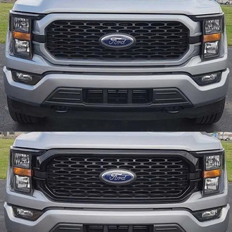 Trim Illusion® - 2-Pc Gloss Black Main Grille