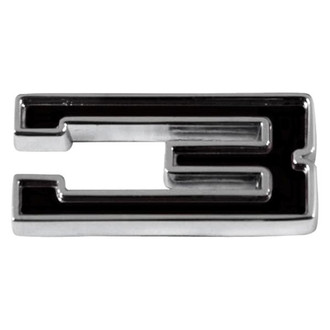 Trim Parts® - Black Generic Number "3"