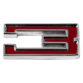 Trim Parts® - Red Generic Number "3"