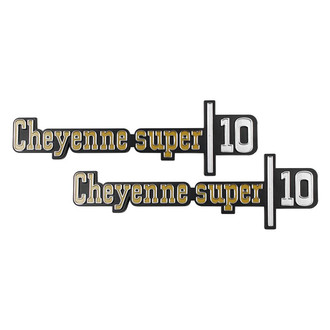 Trim Parts® - "Cheyenne Super 10" Front Fender Emblems