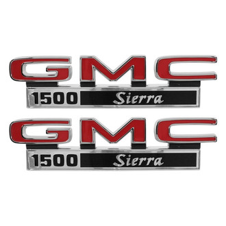 Trim Parts® - "GMC 1500 Sierra" Front Fender Emblems