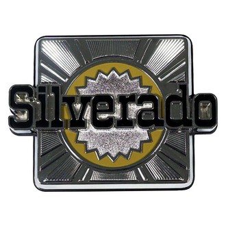 Trim Parts® - "Silverado" Black/Chrome Rear Body Side Emblems