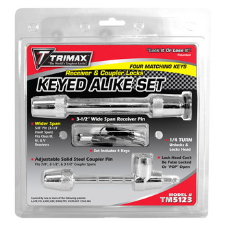 Trimax® - Keyed Alike Rec and Coupler Lock Set