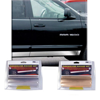 Trimbrite® - 6" x 16' Chrome Quicksilver Vinyl Rocker Panel Molding Film