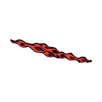 Trimbrite® - Night Striker™ 4" x 11.25" Red Flame Vinyl Decal Set