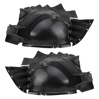 TRQ® - Front Driver and Passenger Side Fender Liner Set Front Section