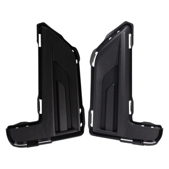 TRQ® - Black Front Driver and Passenger Side Fog Light Cover