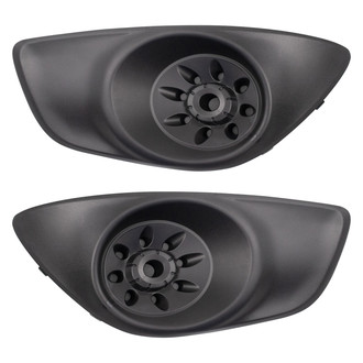 TRQ® - Front Driver and Passenger Side Fog Light Cover