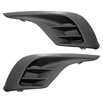 TRQ® - Front Driver and Passenger Side Fog Light Covers