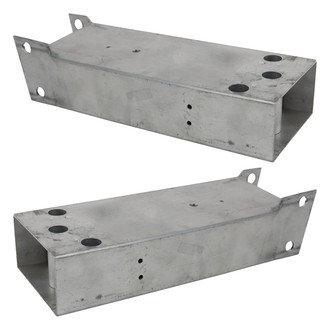 TRQ® - Front Driver and Passenger Side Bumper Mounting Brackets