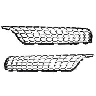 TRQ® - Upper Driver and Passenger Side Grille Molding Set