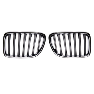 TRQ® - Upper Driver and Passenger Side Grille Set