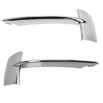 TRQ® - Front Outer Driver and Passenger Side Fog Light Trim Set