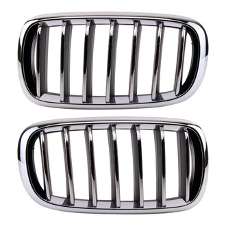 TRQ® - Upper Driver and Passenger Side Grille Set