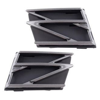 TRQ® - Front Driver and Passenger Side Tow Hook Cover Set