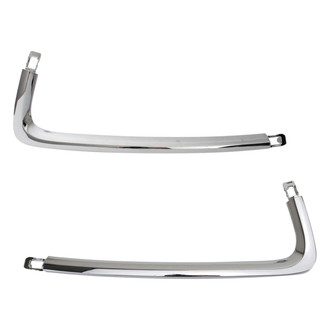 TRQ® - Front Driver and Passenger Side Bumper Cover Grille Molding Set