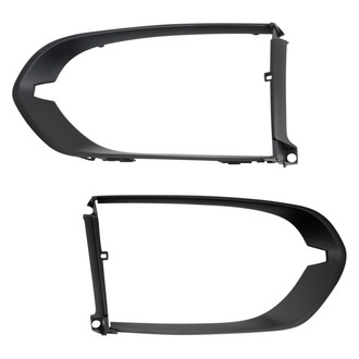 TRQ® - Outer Driver and Passenger Side Grille Bumper Molding Set