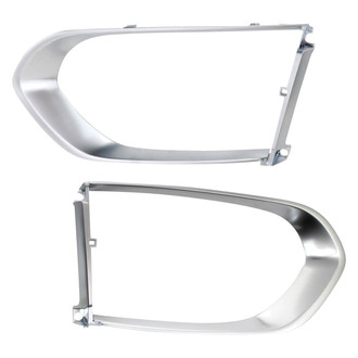 TRQ® - Front Driver and Passenger Side Fog Light Trim Set