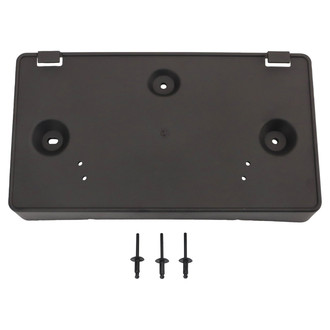 TRQ® - Black Front License Plate Bracket