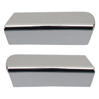 TRQ® - Front Driver and Passenger Side Bumper Grille Molding Set