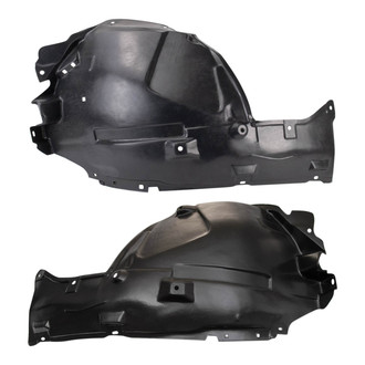 TRQ® - Front Driver and Passenger Side Fender Liner Rear Section Set