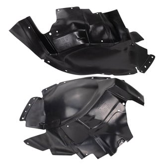 TRQ® - Front Driver and Passenger Side Fender Liner Front Section Set