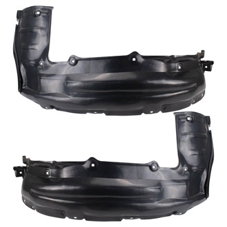 TRQ® - Front Driver and Passenger Side Fender Liner Rear Section Set