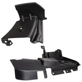 TRQ® - Front Forward and Rearward Driver or Passenger Side Fender Splash Shield Set