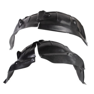 TRQ® - Rear Driver and Passenger Side Quarter Panel Splash Shield Set