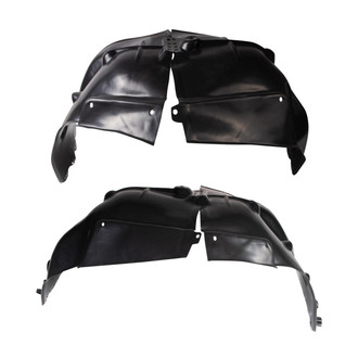 TRQ® - Rear Driver and Passenger Side Quarter Panel Splash Shield Set