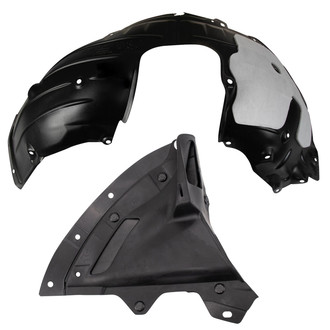 TRQ® - Front Driver and Passenger Side Fender Liner Set