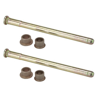 TRQ® - Front or Rear Driver and Passenger Side Door Hinge Pin and Bushing Kit