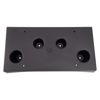 TRQ® - Black Front License Plate Bracket