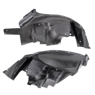 TRQ® - Front Driver and Passenger Side Fender Liner Set Front Section