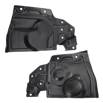 TRQ® - Driver and Passenger Side Splash Shield Set