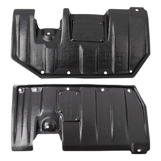 TRQ® - Driver and Passenger Side Engine Splash Shield Set
