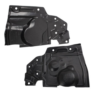 TRQ® - Driver and Passenger Side Splash Shield Set