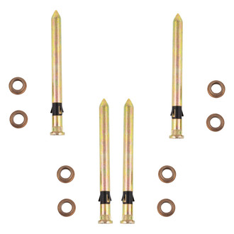 TRQ® - Front or Rear Upper and Lower Door Hinge Pin and Bushing Kit