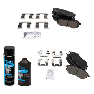 TRQ® - Ceramic Front and Rear Disc Brake Pads