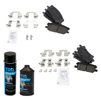 TRQ® - Ceramic Front and Rear Disc Brake Pads