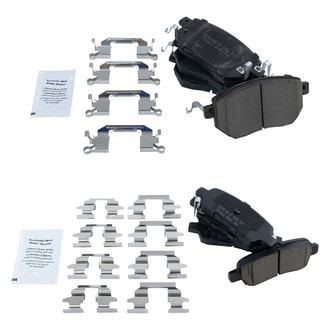 TRQ® - Ceramic Front and Rear Disc Brake Pads
