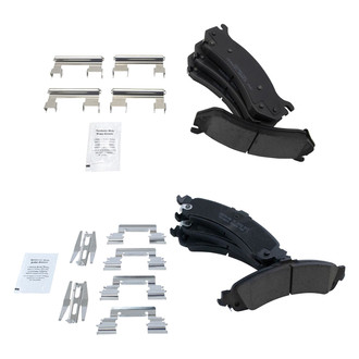 TRQ® - Ceramic Front and Rear Disc Brake Pads